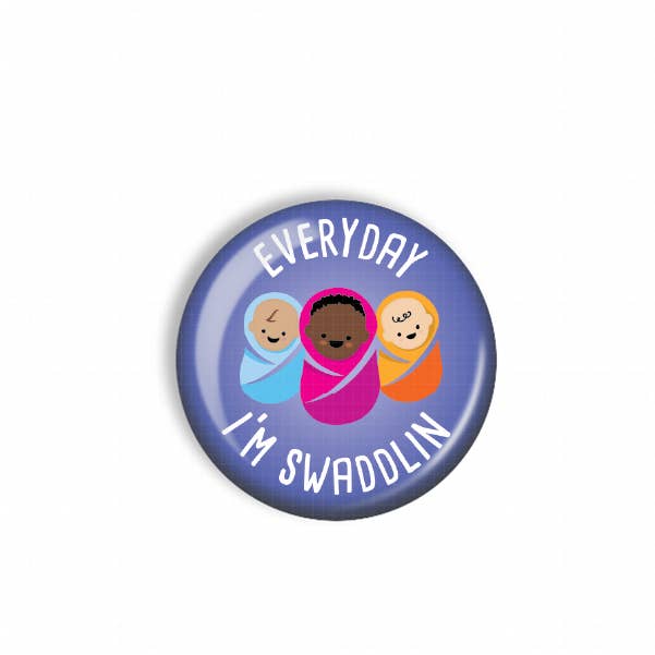 Badge Reel Topper: Everyday I'm Swaddlin for wholesale by Snarkynurses