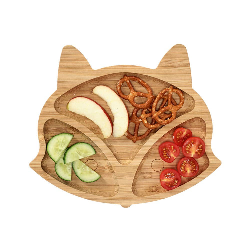 Zeller Present - Wholesale Serving Tray - Snack plate "Fox", Bamboo 100% FSC3