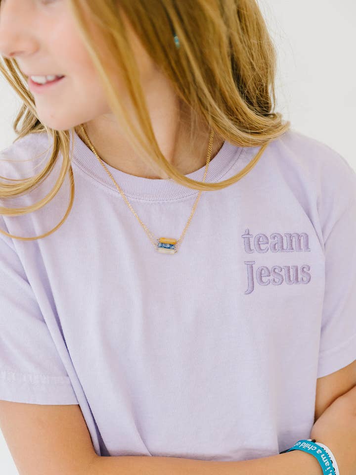 Team Jesus Kids Embroidered Tee for wholesale by Salt&Hart
