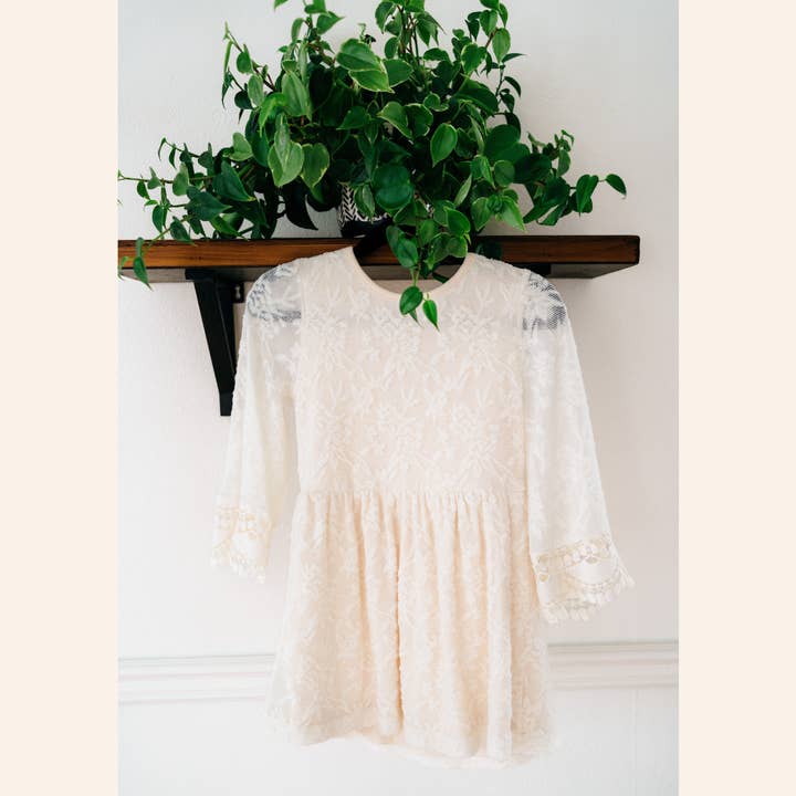 HAHA MAMA Clothing - Wholesale Mommy & Me Sets - Ivory Lace Mommy & Me Dress - Child0