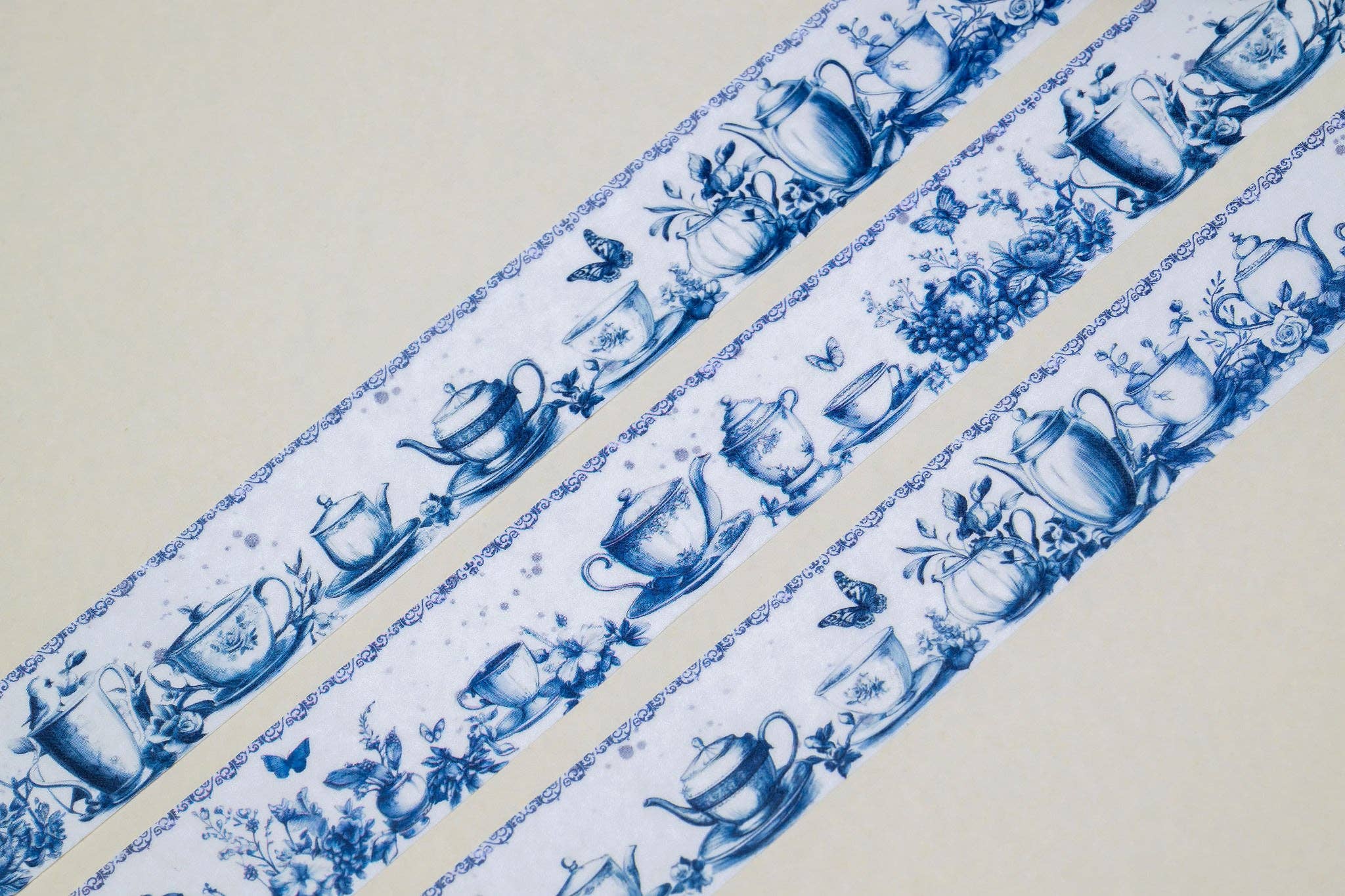 CoraCreaCrafts - Wholesale Washi Tape - Blue Tea Washi Tape1