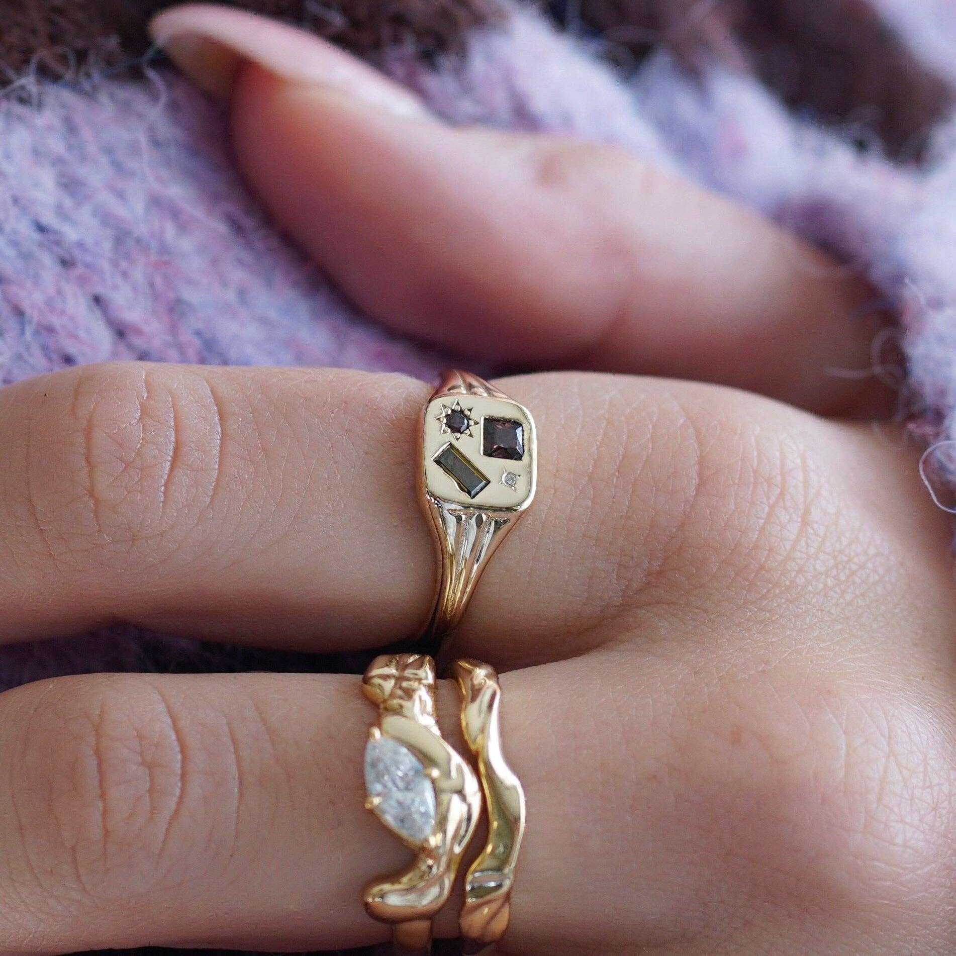 Junk Jewels Ltd - Wholesale Signet Ring - ASTRA Signet Ring5