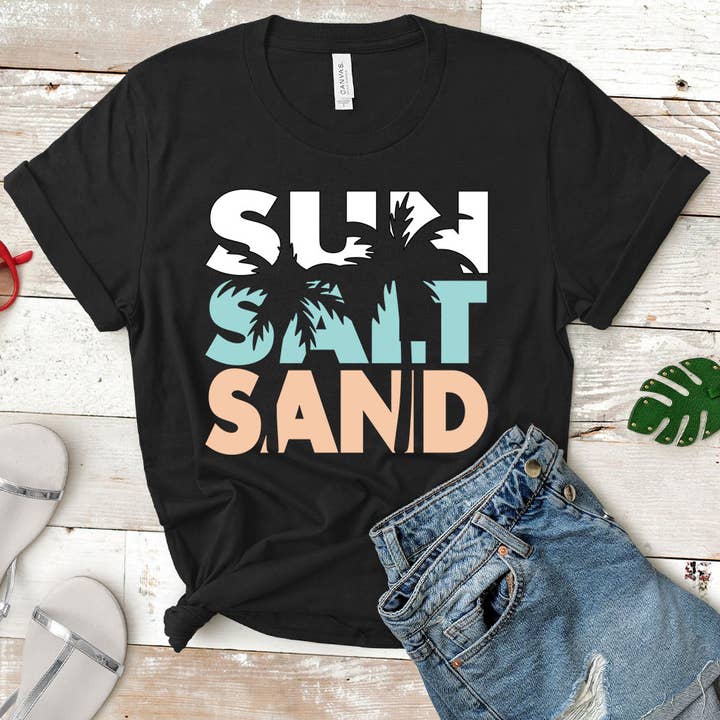 House Of Rodan - Wholesale T-Shirt (Graphic) - Women's - Sun Salt Sand - Beach Life Vacation T-Shirt