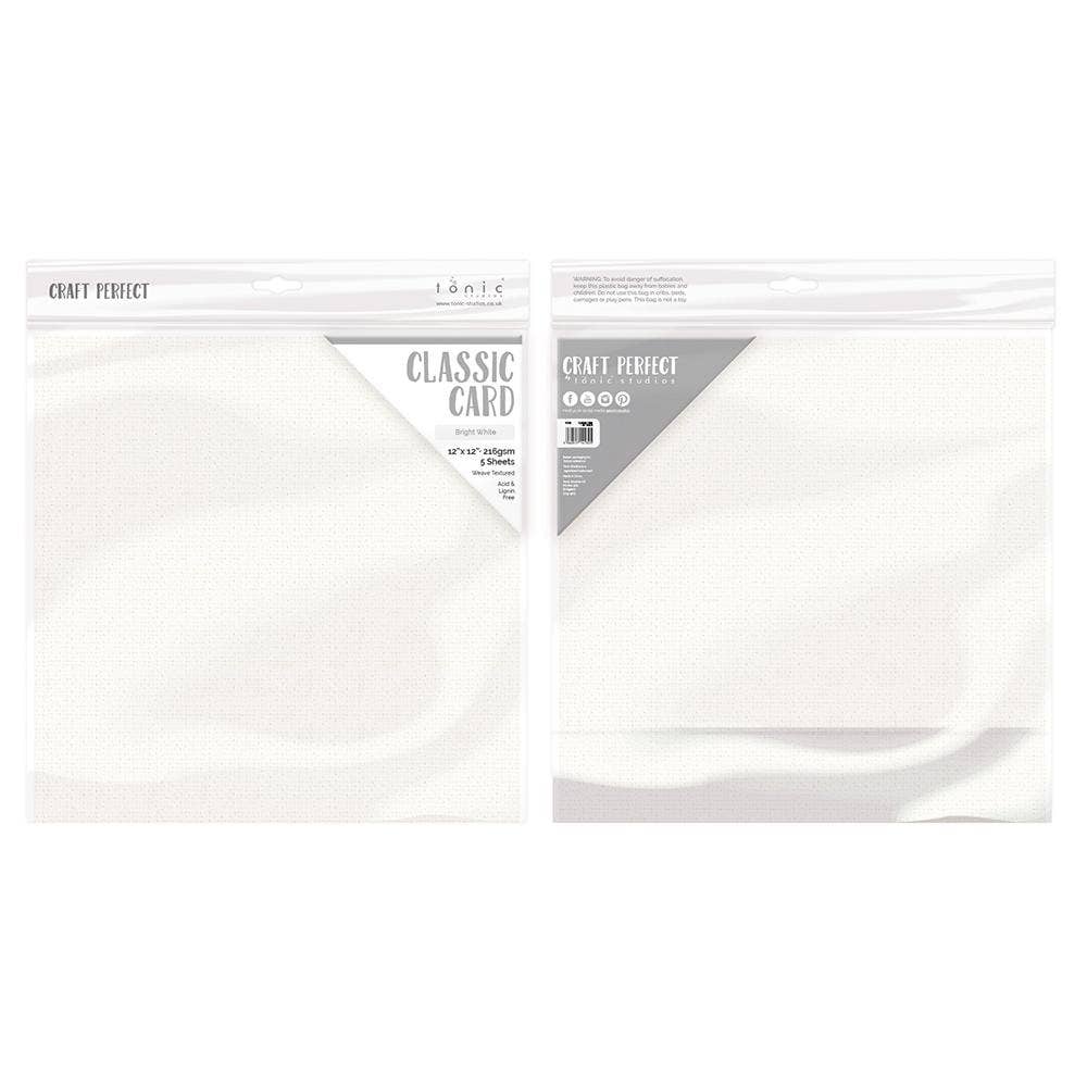 Tonic Studios – wholesale Craft supplies – Craft Perfect - Essential 12"x12" Classic Card - 30 Sheet Bundle - CB00612