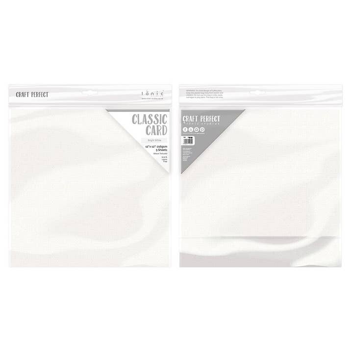 Tonic Studios – wholesale Craft supplies – Craft Perfect - Essential 12"x12" Classic Card - 30 Sheet Bundle - CB00612