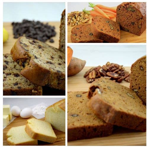 Nadel - Naturally Delicious - Wholesale Cake - 1 SAMPLE 4 Assorted Cake Slices, 4oz Grab&Go snacks6