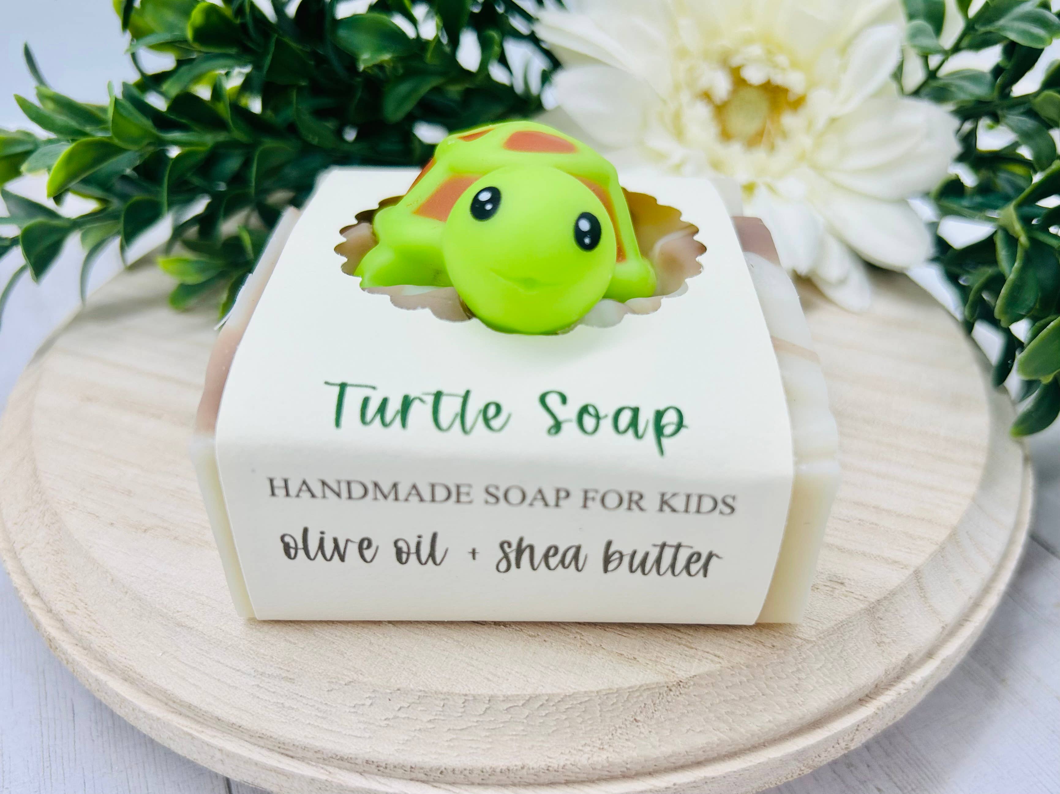 SARATOGA SOAP COMPANY - Wholesale Bar Soap - Turtle Handmade Soap Bar for Kids VEGAN COLD PROCESS3