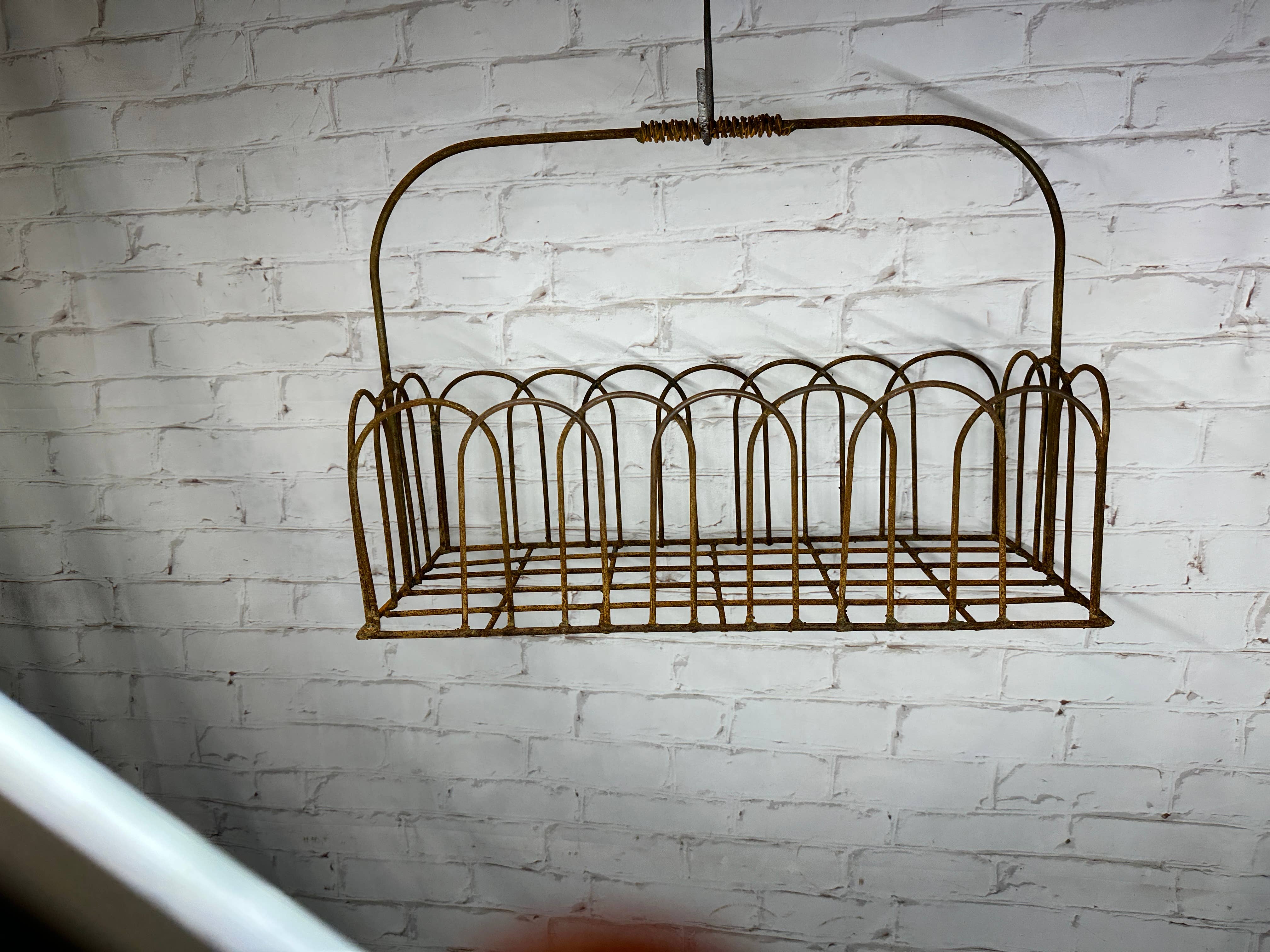 Garden Iron And More - Wholesale Hanging Planter - Wrought Iron Rectangle Basket with Handle Planter Basket3