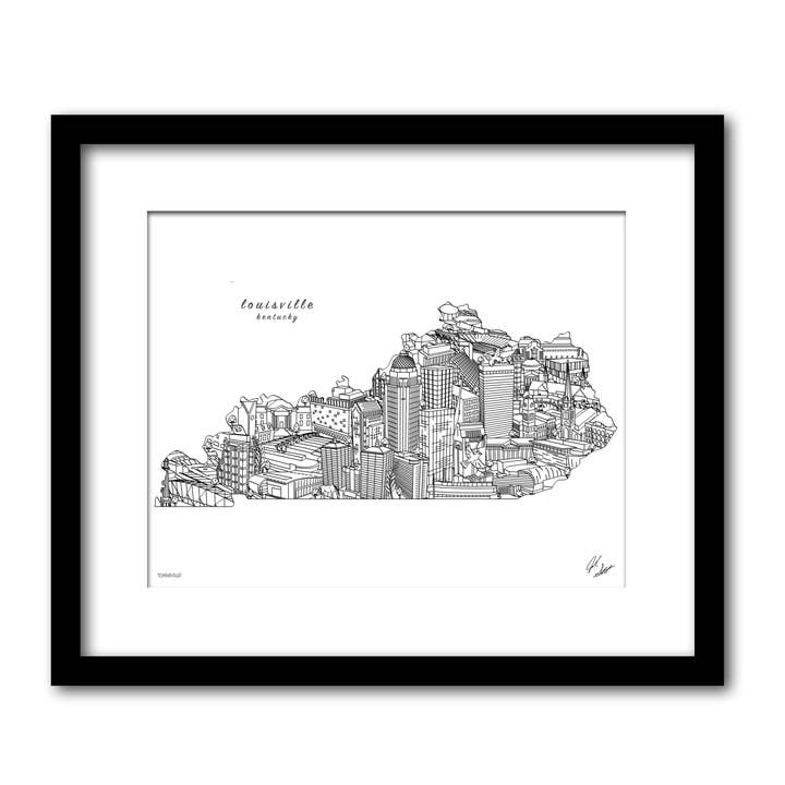 Decorazione murale Louisville Kentucky per la vendita all'ingrosso da parte di Townsville Art