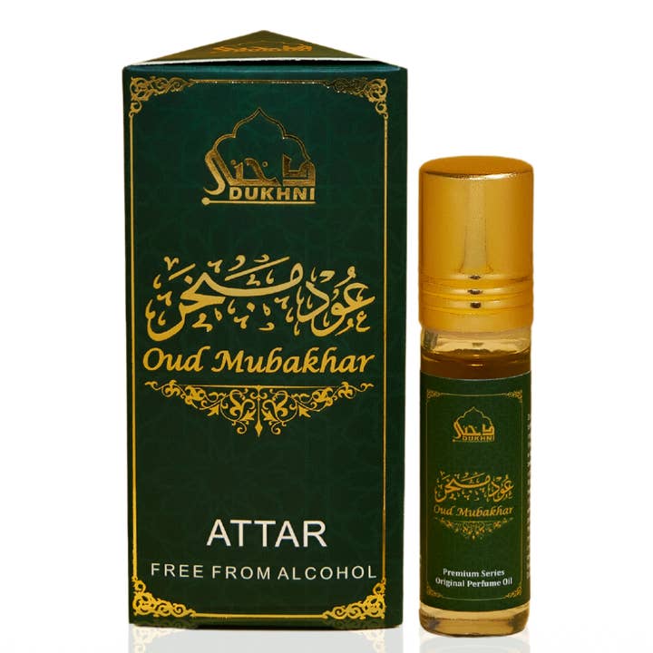 Oud Mubakhar Attar I 6 x 6ml Warm Arabic Perfume Oil for wholesale by Dukhni