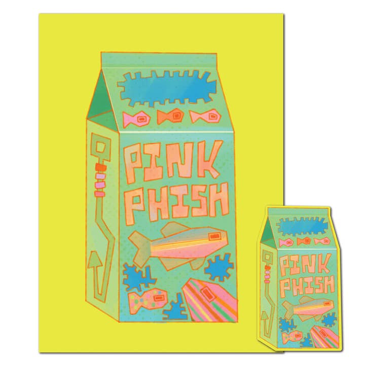 RAGS AF - Wholesale Sticker - PINK PHISH CARTON! Print & Sticker Combo1
