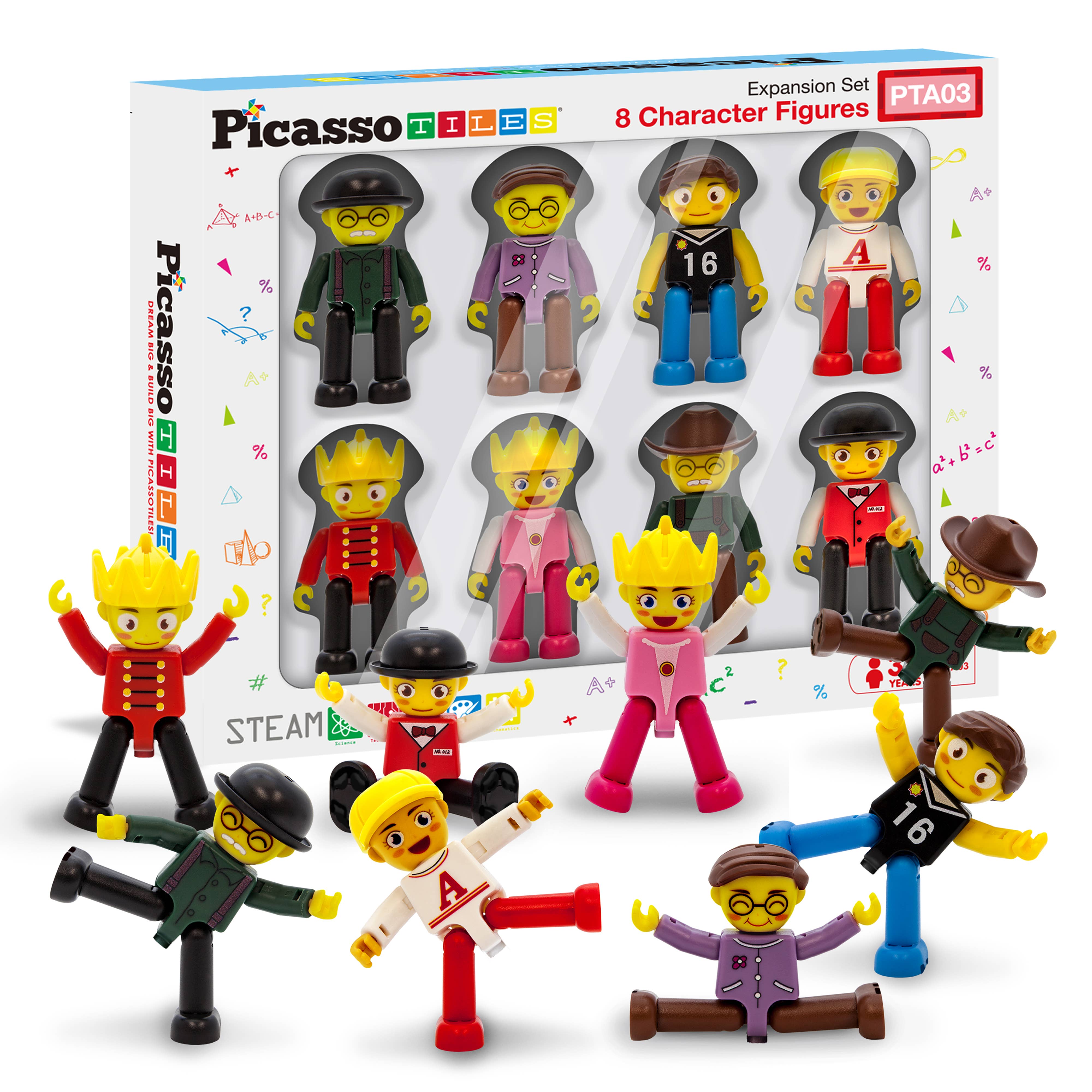 PicassoTiles - Wholesale Toy Set - Kids - PicassoTiles Professional Figure Set - 8 Characters7