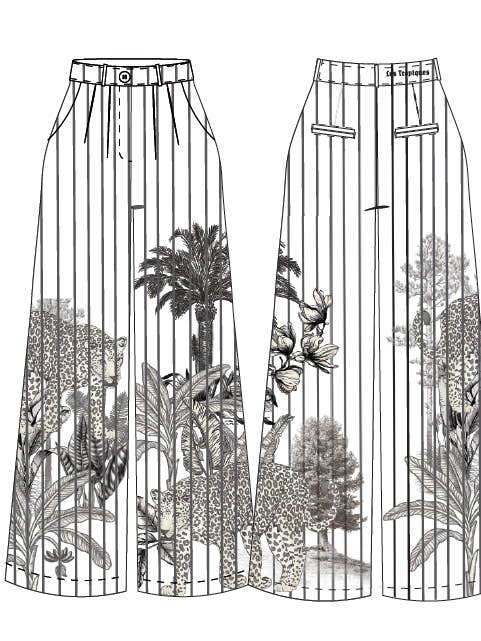 Linnebyxa Les Tropiques Vit för wholesale av Las Sureñas