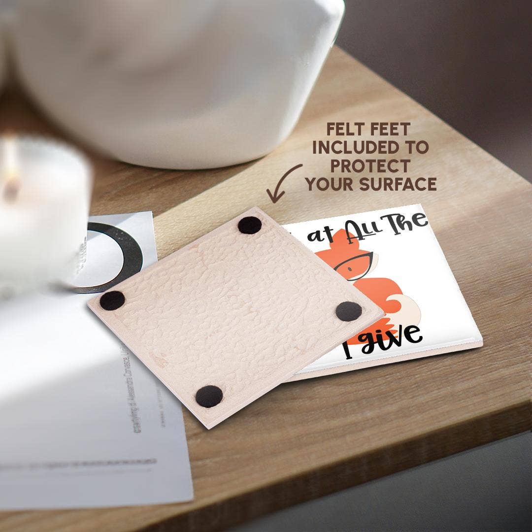 3dRose - Vendita all'ingrosso Sottobicchiere - 3dRose, Guarda Tutte le Volpi che Do, Sottobicchiere3