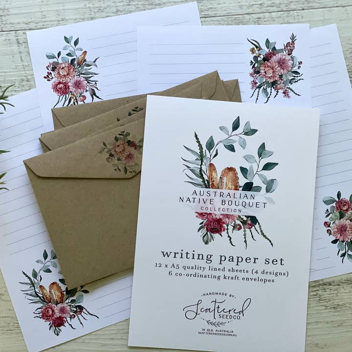 AUSTRALIAN NATIVE BOUQUET Letter Writing Paper Set and other Purchase Wholesale tissue paper australia. Free Returns & Net 60 Terms on Faire trending on Faire.