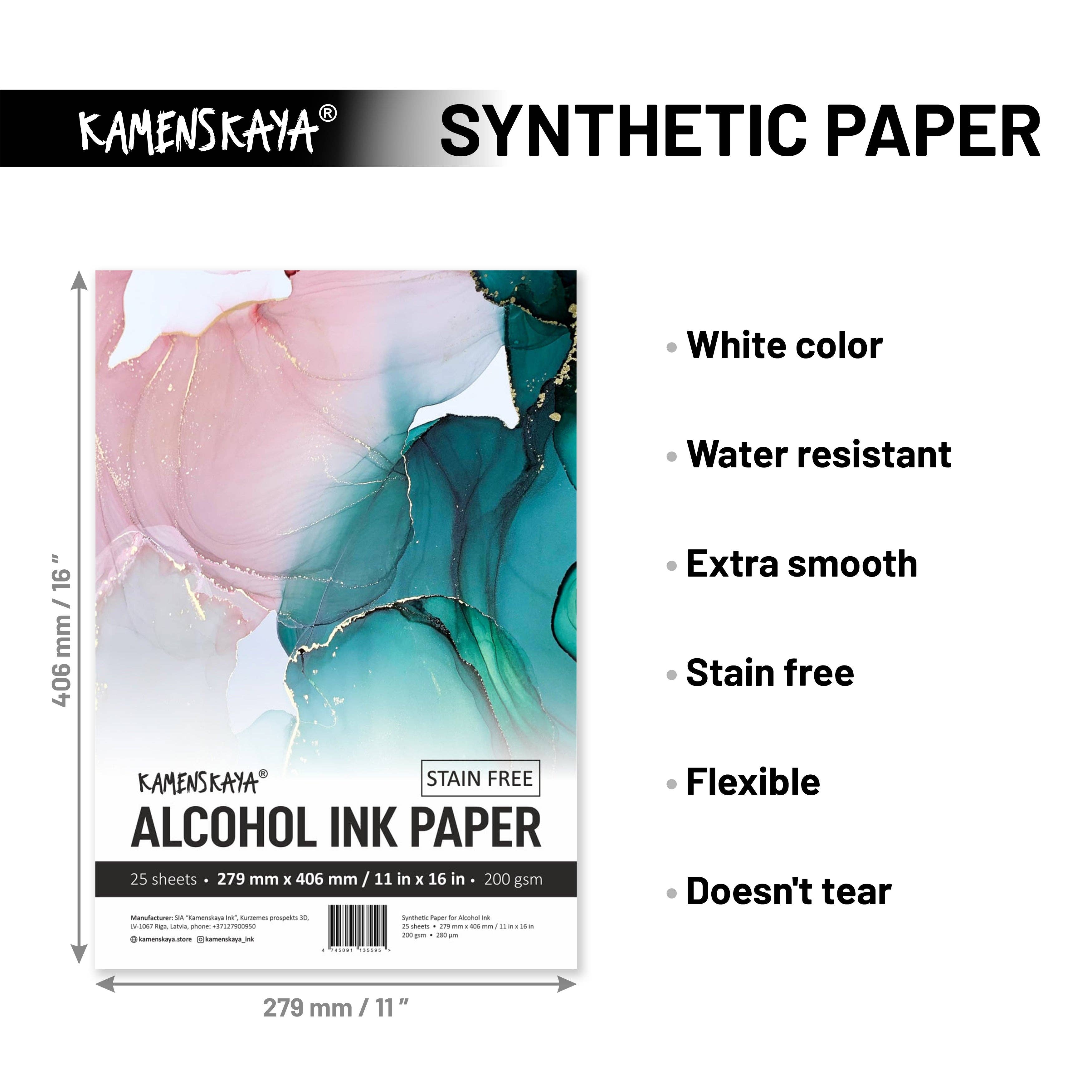 KAMENSKAYA - Vente Papiers pour peinture - Ensemble de papier pour encre à alcool1