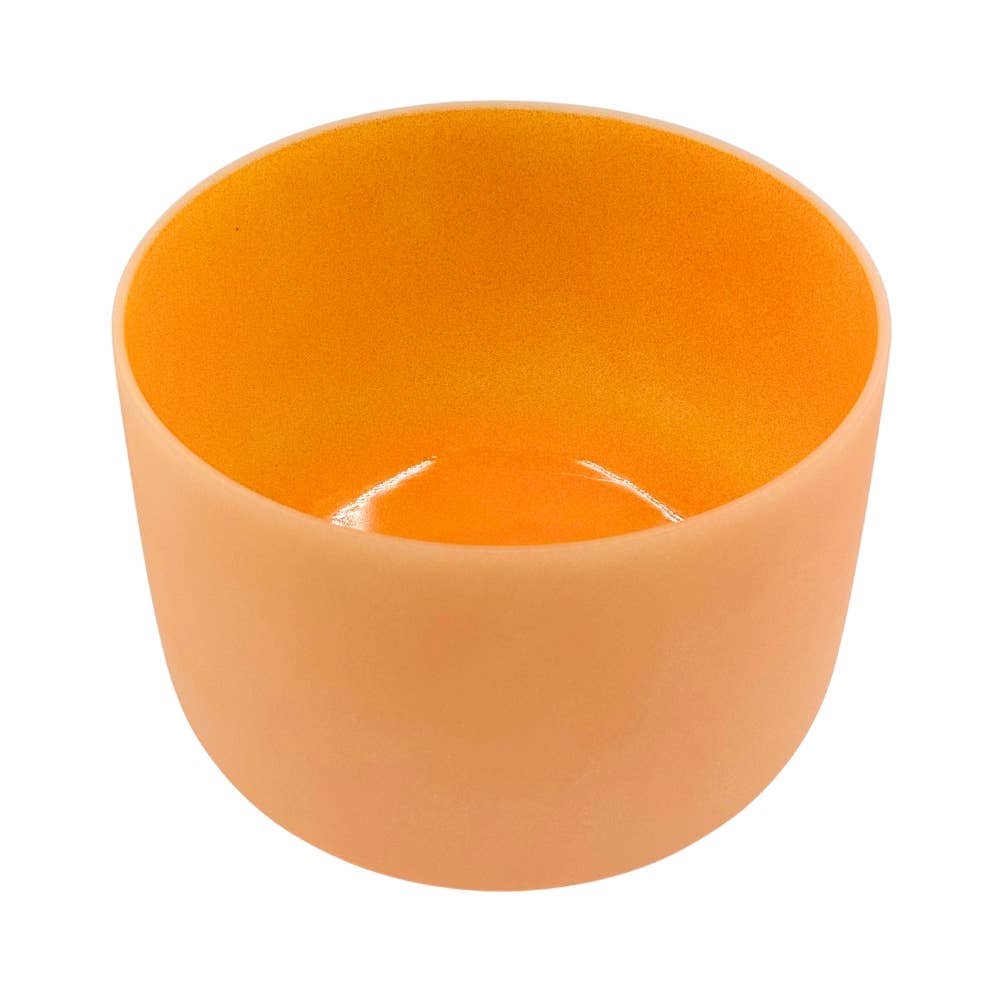 Earths Elements Wholesale - Wholesale Meditation Supplies - Crystal Singing Bowl - Orange, 10" Note D1