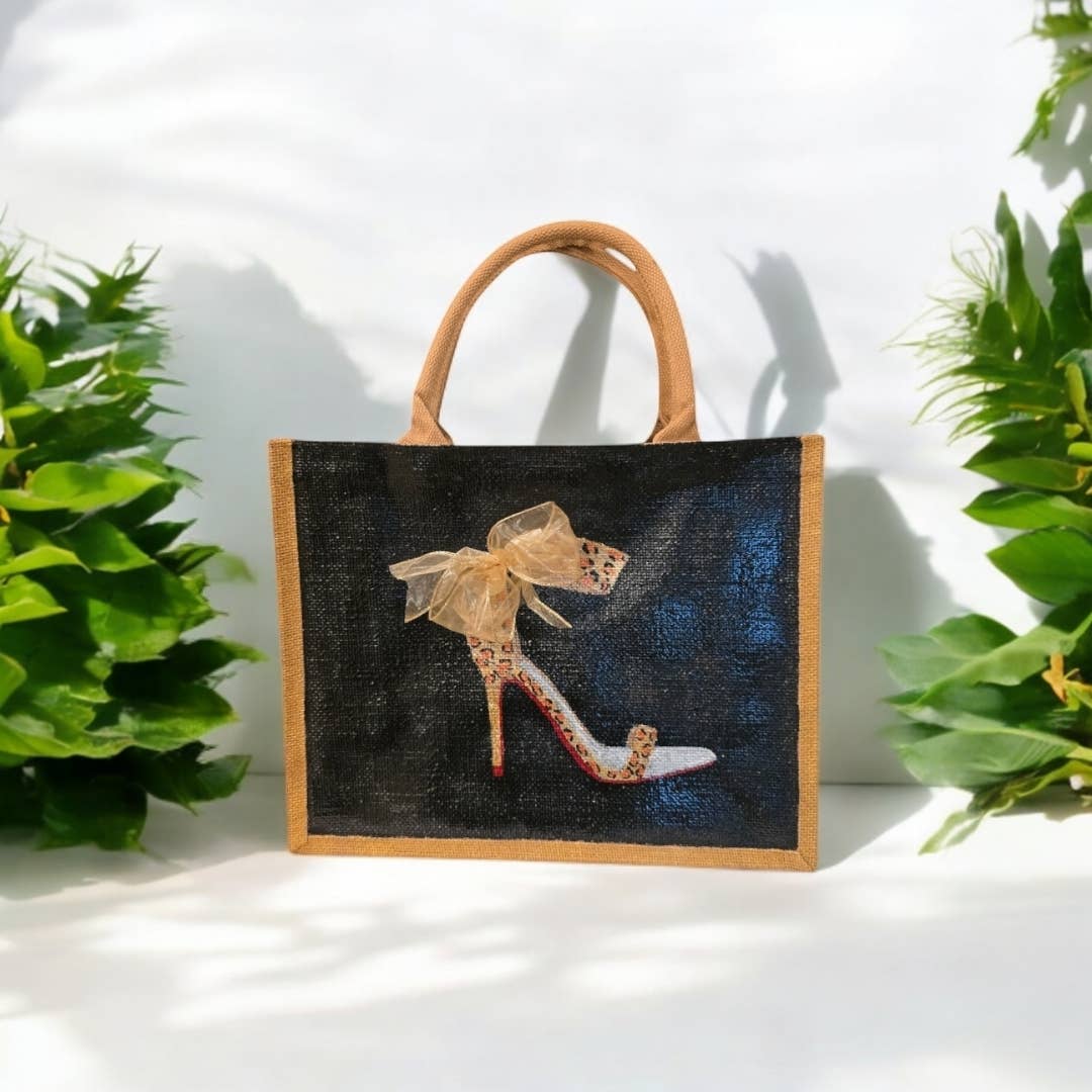 Dana's Uncommon Glass - Wholesale Tote Bag - Women's - Hand-Painted Animal Print Stiletto Tote Bag3