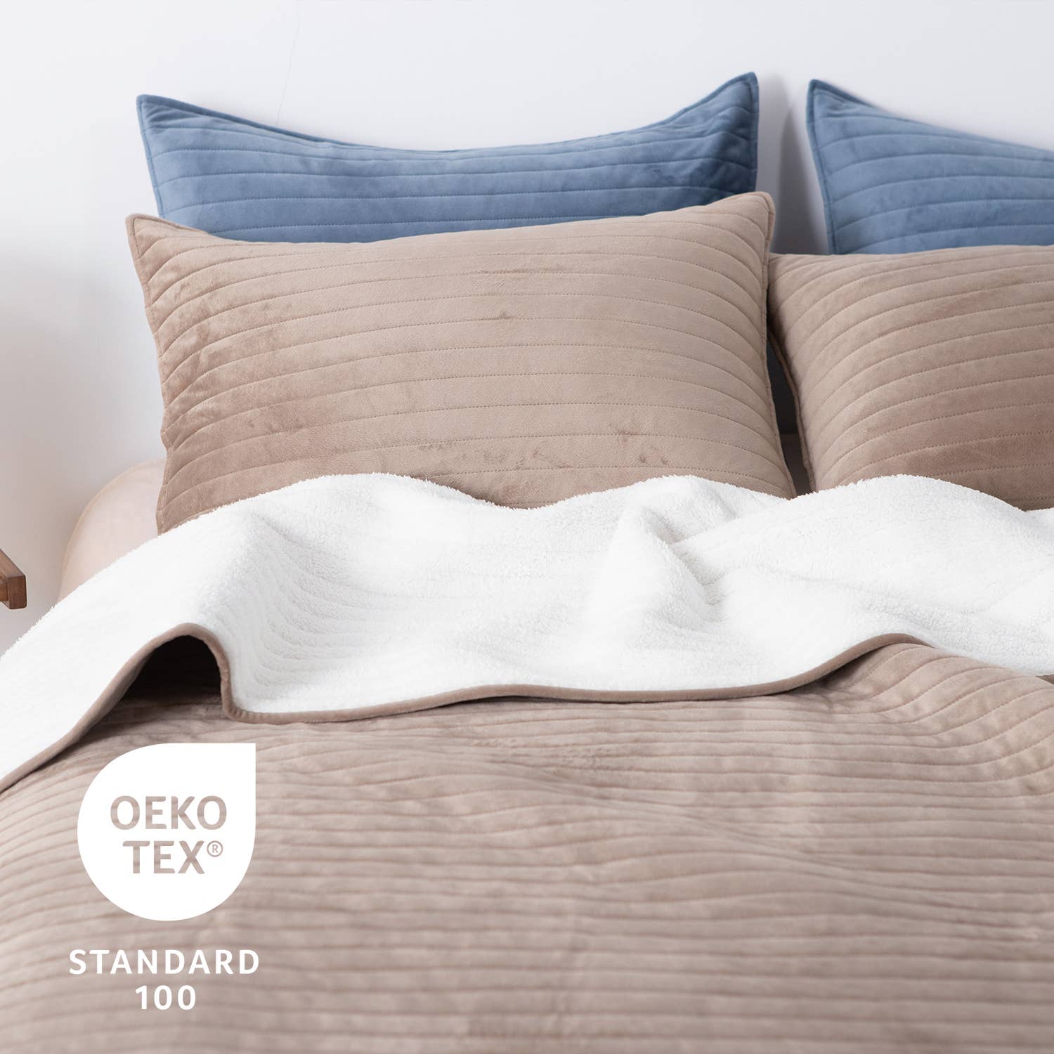 Kasentex - Vendita all'ingrosso Federe/copricuscino - Set di 2 fodere per cuscini, morbide e leggere, decorazione per biancheria da letto17