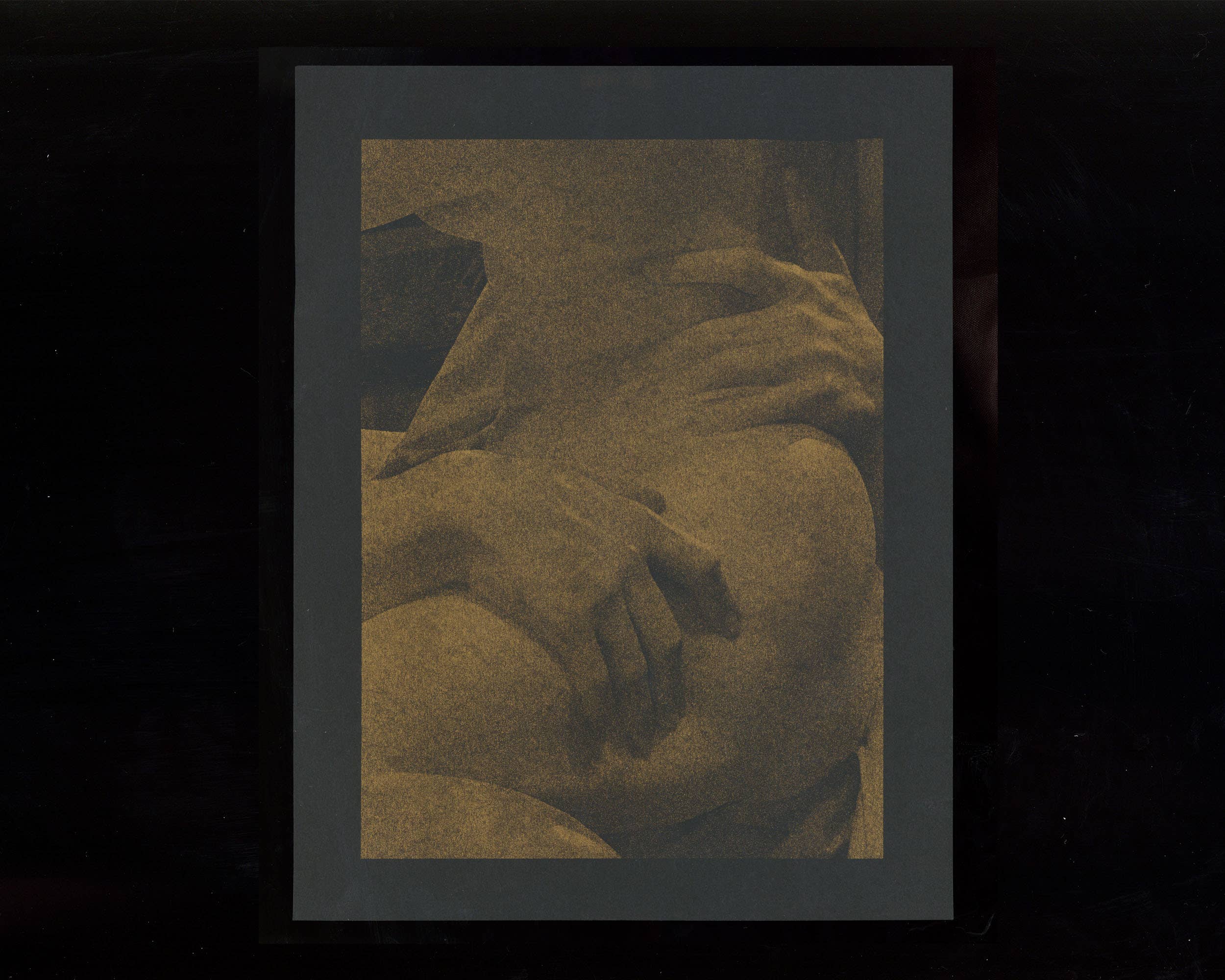 Back of Beyond Press - Wholesale Art Print - Bernini Prosperina Roman Statue - Golden Risograph Print1