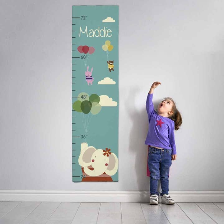 Elephant Decal Growth Chart for wholesale by Potter's Printing