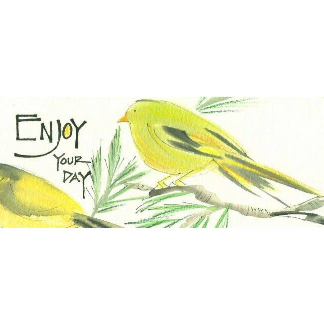 Credo Designs LTD - Vente Marque-page - Marque-page « Enjoy Your Day » emballé avec un sachet de thé Harney