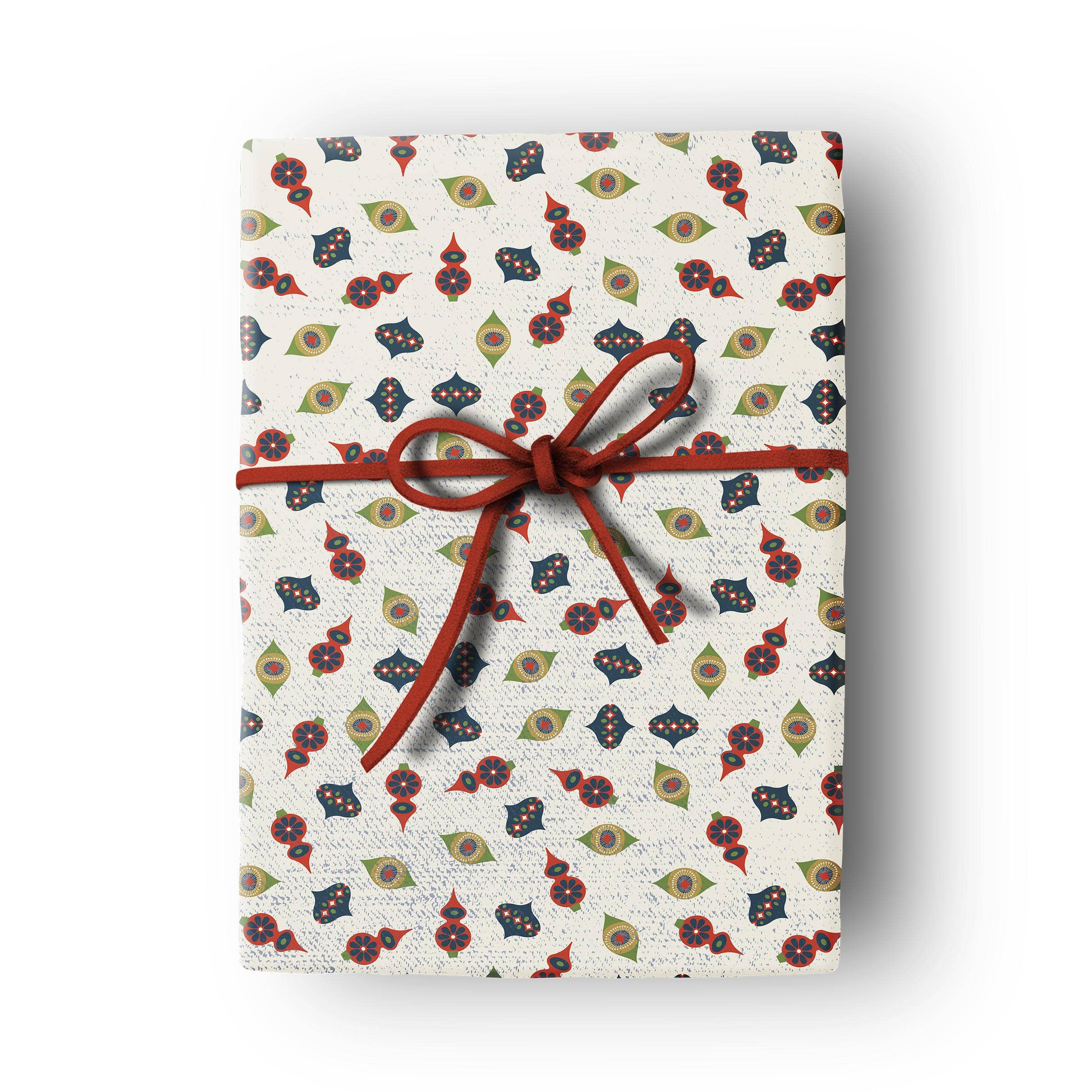 Mod Lounge Paper Company – Engroshandel Gavepapir – Retro Ornament Julegaveindpakning 2 ark i rør