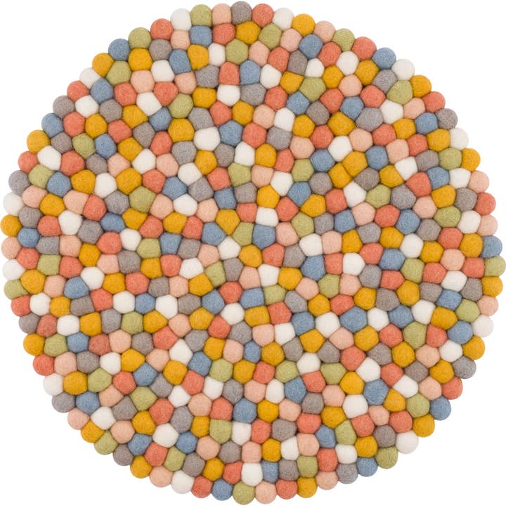 myfelt - Vente Coussins de chaise - Coussin de siège boule en feutre - Ø 36 cm - Liese 100 % laine