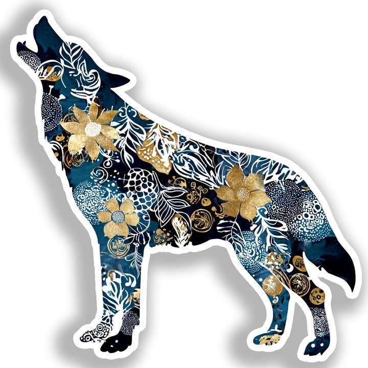 Wolf-Aufkleber # A018373 für den Großhandel von Yoonek Graphics