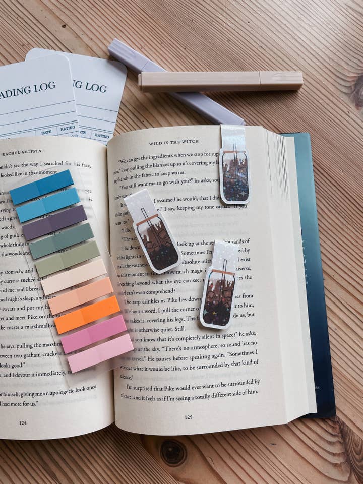 Iced Coffee Magnetic Bookmark for wholesale by Midnight Readers Shop