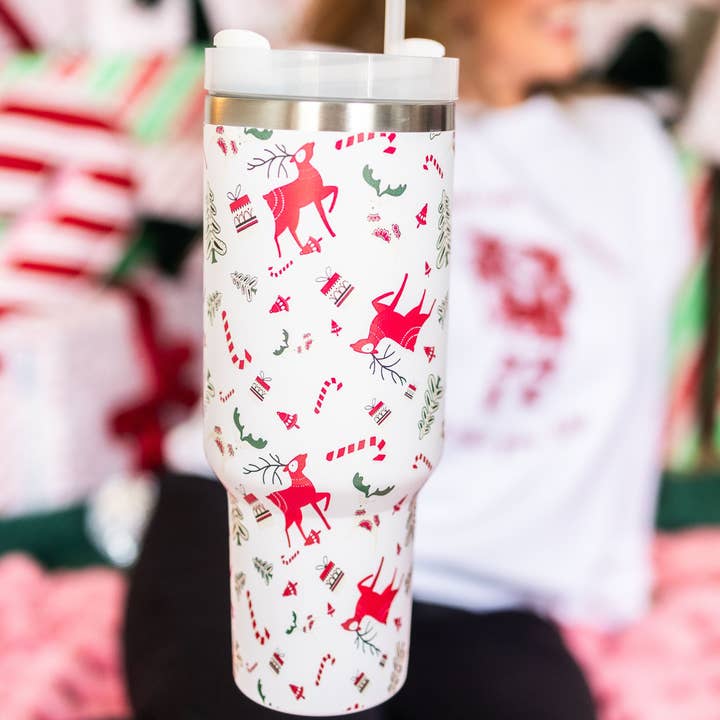 Bash - Wholesale Insulated Mug/Tumbler - 40oz Tumbler, Christmas Tumbler, Christmas Drinkware