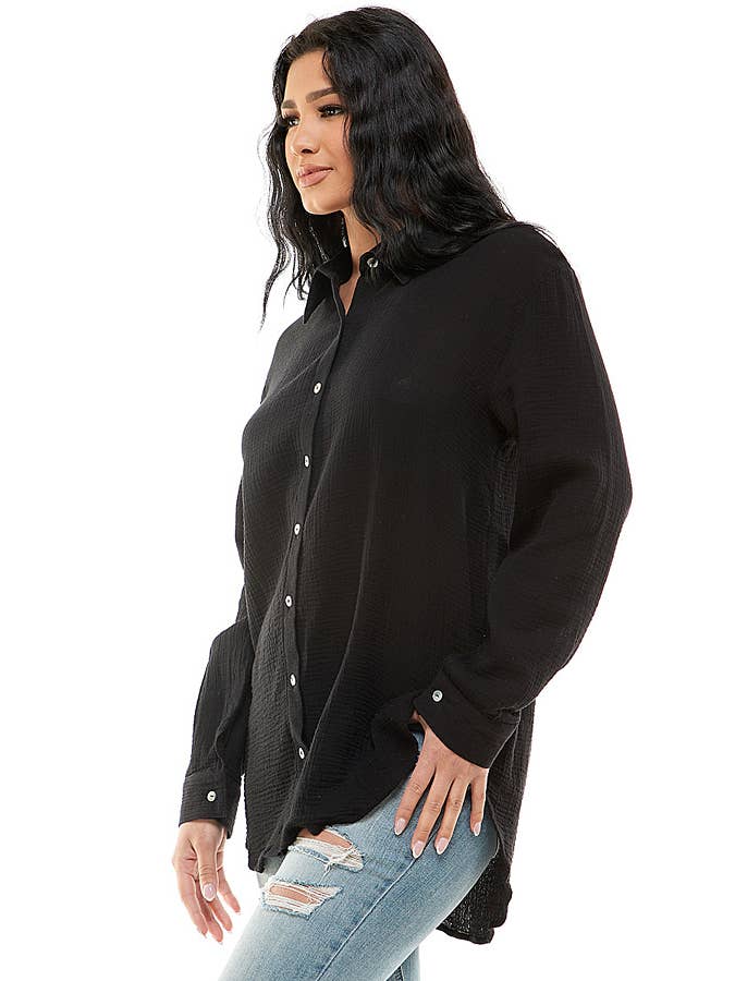 Veracci - Wholesale Buttoned-down shirt – Women's - Double Gauze Weekend Button-Down Shirt24