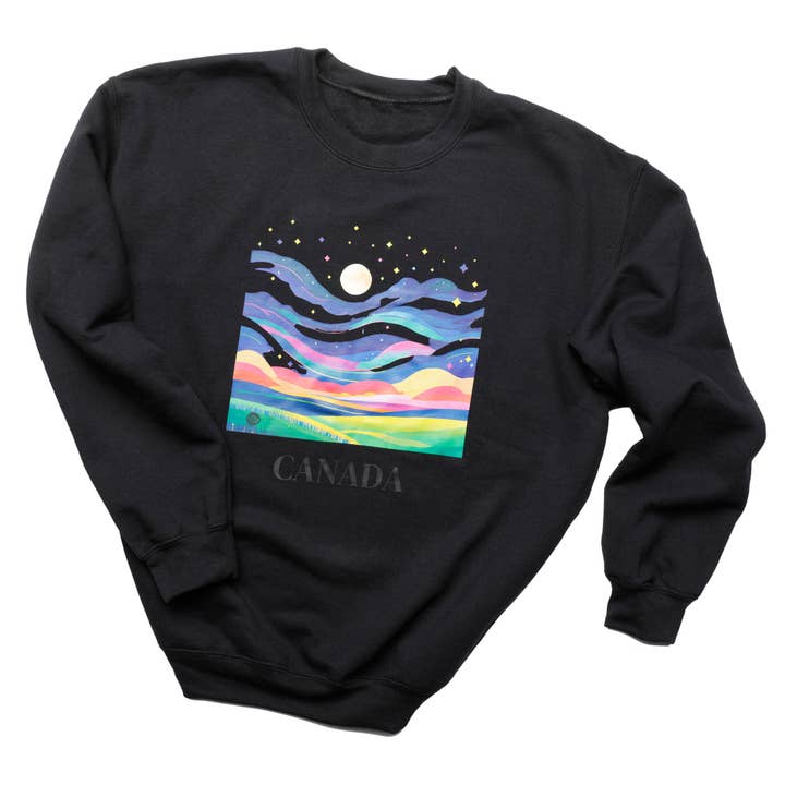 Camiseta de la Aurora Boreal Luces del Norte para venta al por mayor de QCGifts.ca