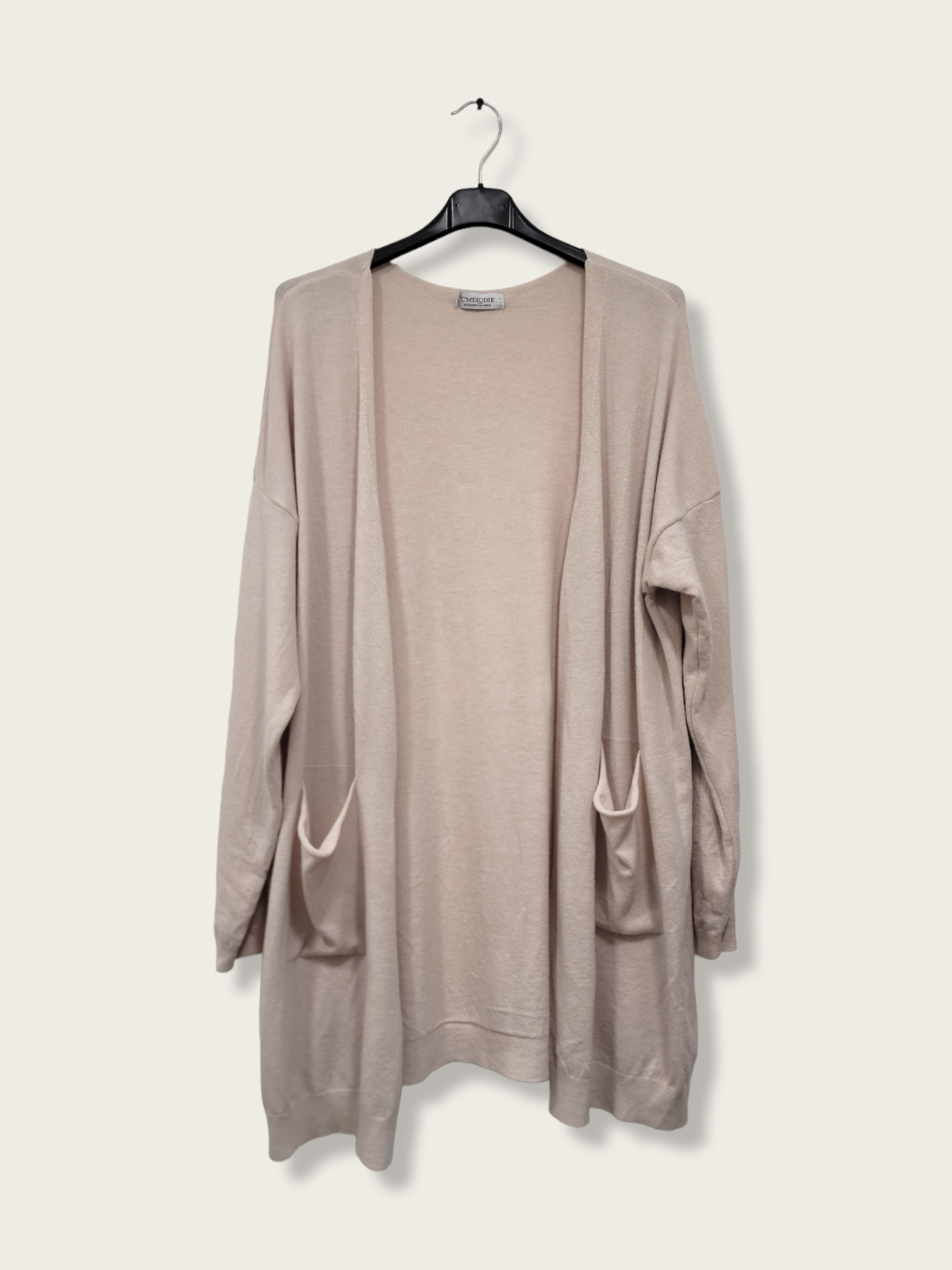 C'MELODIE - Wholesale Cardigan - Women's - Plus Size - Oversized Cardigan with Pockets0