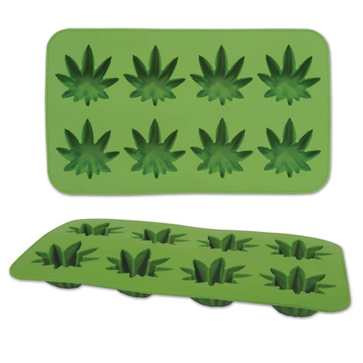 Beistle - Wholesale Ice Tray/Mold - Weed Ice Mold, dishwasher safe, tray is 5.25" x 9"4