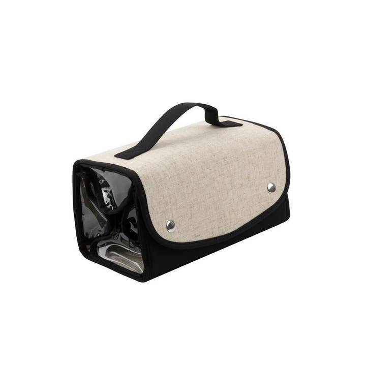 Mainstreet Collection - Wholesale Makeup/Cosmetic Bag - Linen Roll Up Cosmetic Bag