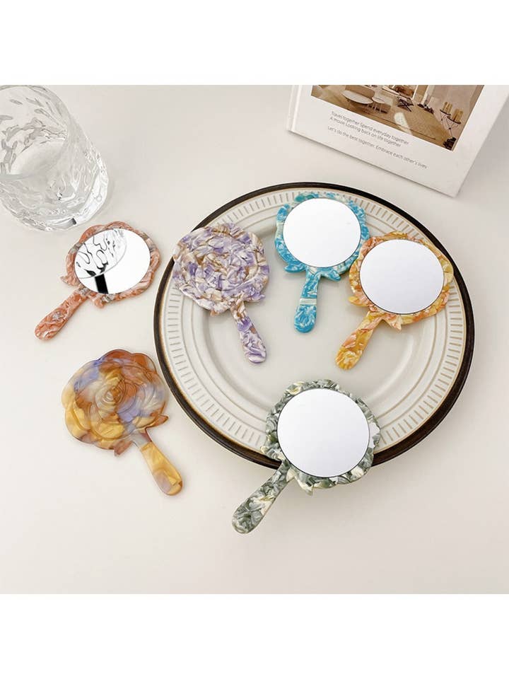 Mirroray - Stilfuldt Rosendesign Acetat Vægspejl for engroshandel hos WEST AUSSIE SUPPLIES