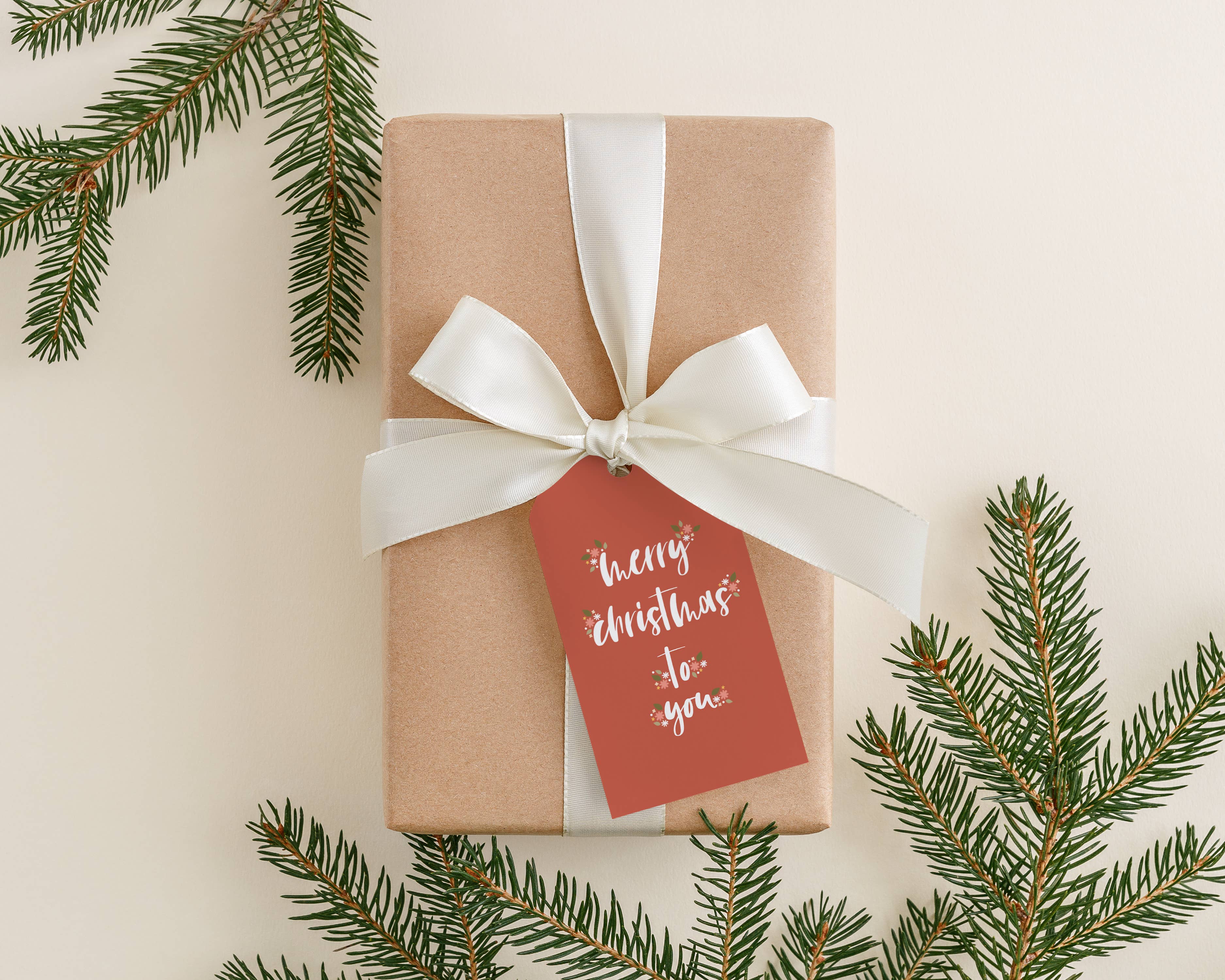 Flora and Mae Creative - Wholesale Gift tag - Merry Christmas to You Gift Tag