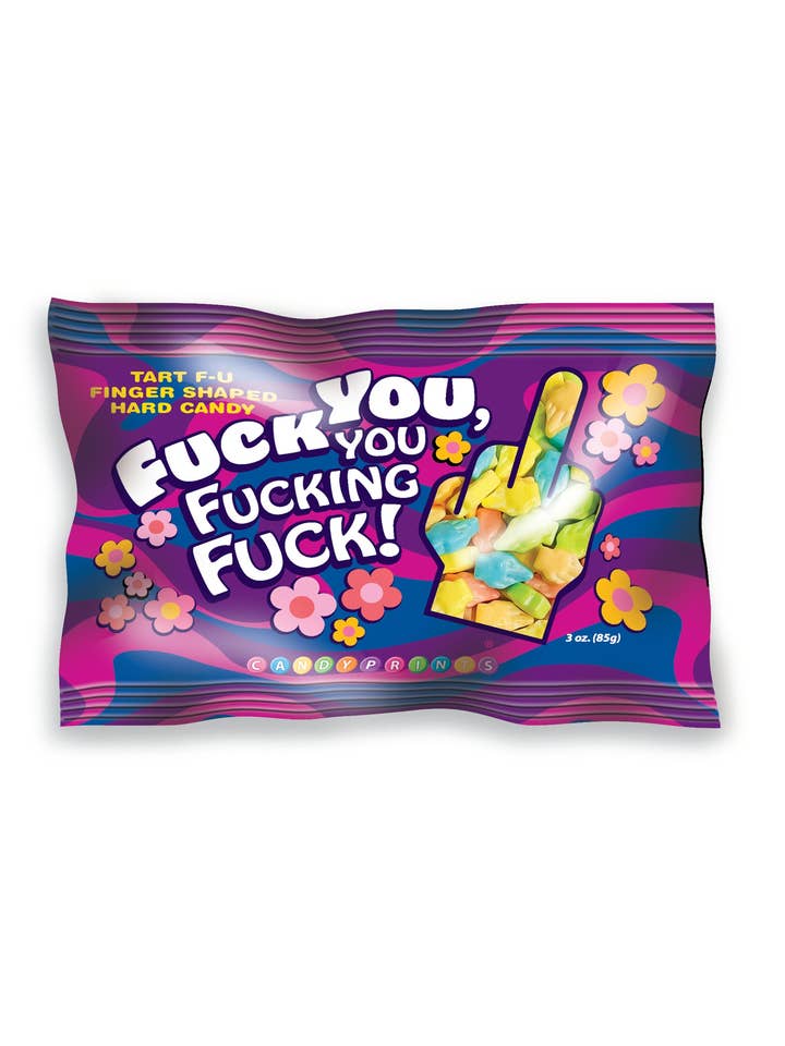 Fuck You, You Fucking Fuck! Snoep - 85g Zakje voor wholesale door Little Genie Productions
