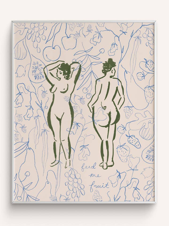 “Fruit Nymphs” Art Print for wholesale by Phthalo Ruth