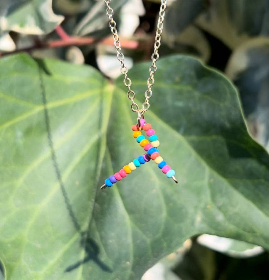 MorninGloria's - Wholesale Pendant/Charm Necklace - Beaded Initial Necklace19