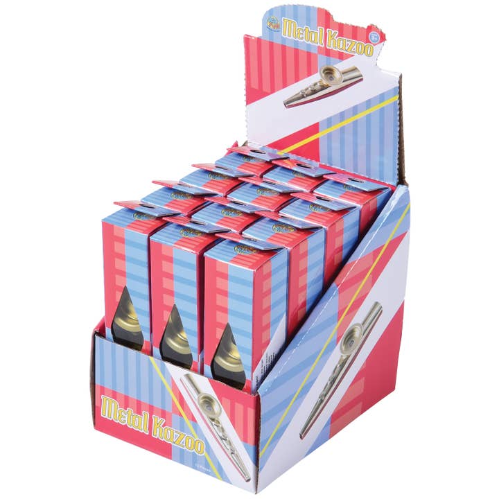 US Toy Company - Wholesale Retailer Display - Kids & Baby - Metal Kazoo 12-unit Display