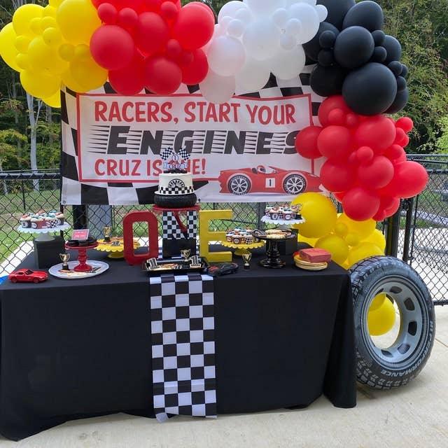 Palm to Pine Design - Wholesale Party Sign/Banner - Racecar Birthday Banner for Boys, Printed on Vinyl4