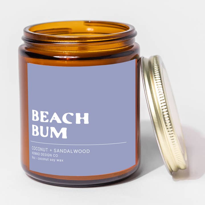 Beach Bum Candle for wholesale by Nomad Design Co