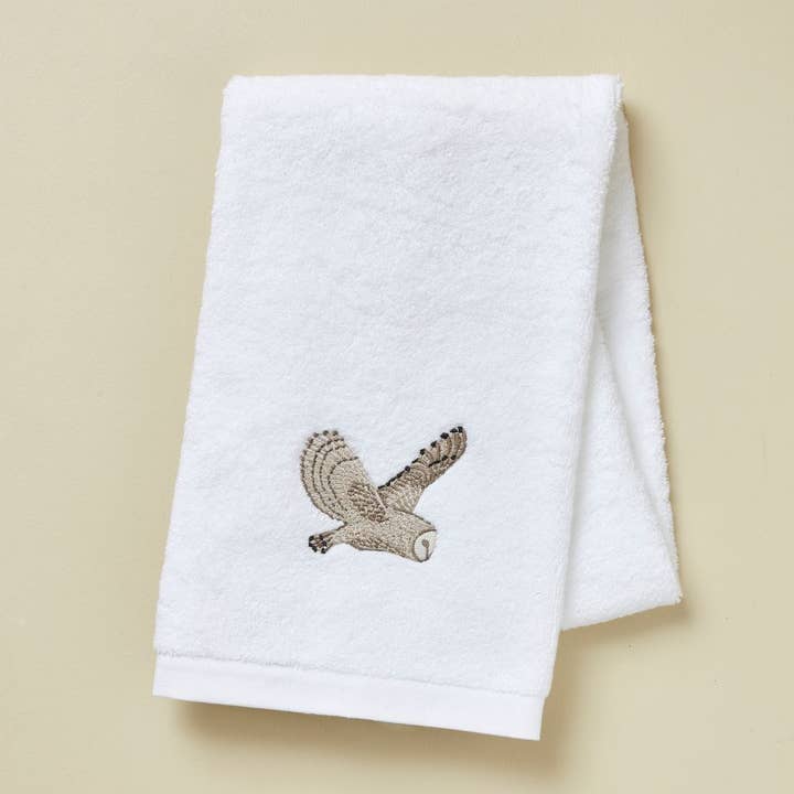 Sylvie Thiriez - Wholesale Bath Towel - Towel 50x100 fantaisie L'envol blanc