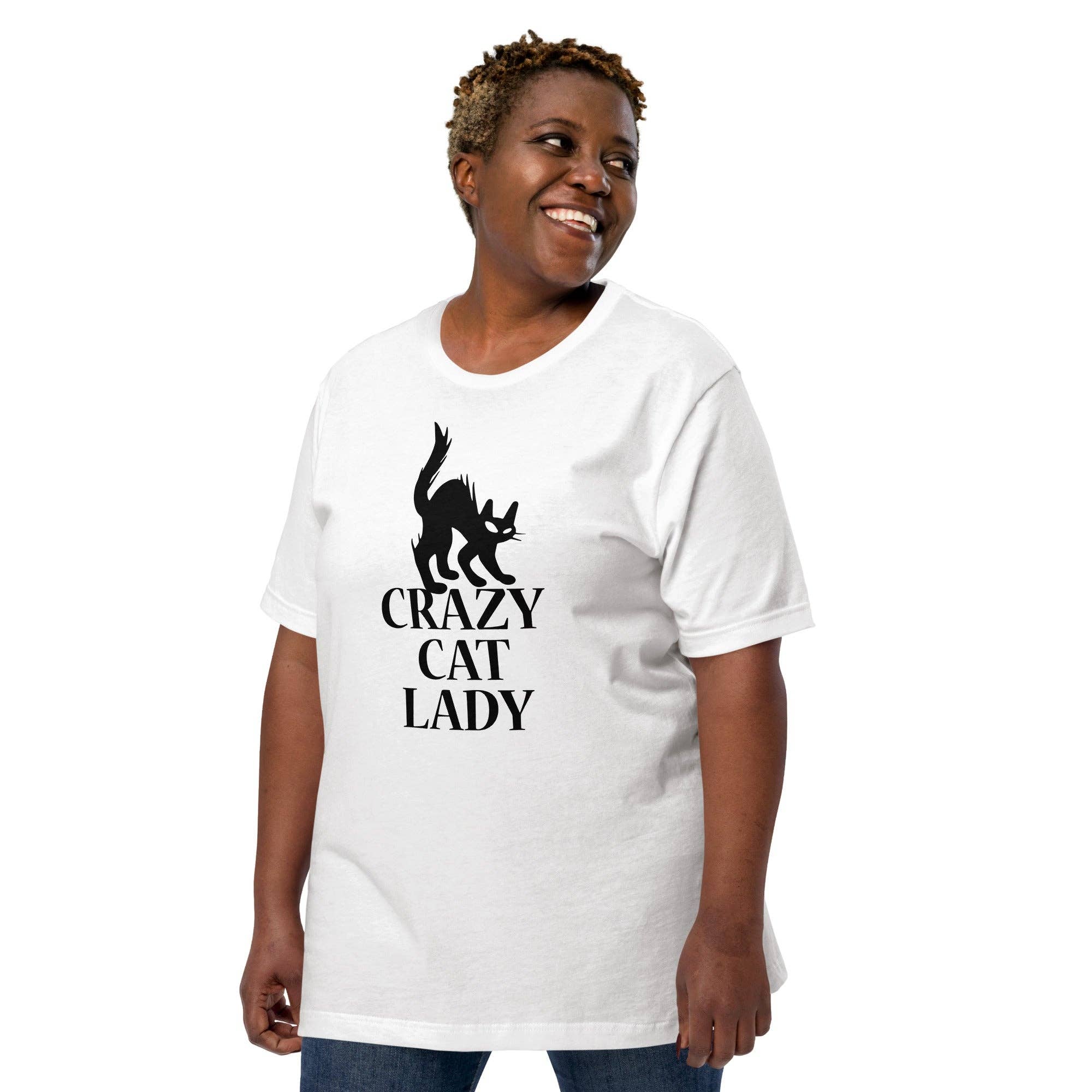 Souverista - Vendita all&#x27;ingrosso Maglietta serigrafata - Donna - Maglietta unisex Crazy Cat Lady6