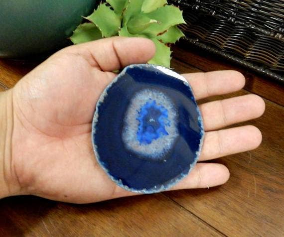 Rock Paradise - Wholesale Spiritual Stone/Crystal - Agate Slices -Top Drilled - Size #2 LARGE AGATE - Crystal Craft Supply14