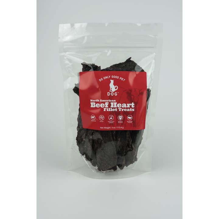 Do Only Good (D.O.G.) Pet - Wholesale Pet Treats - Dog - Pure Meat Fillet - Beef Heart Treat2