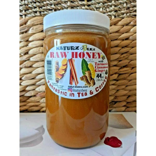 Naturz Beez – wholesale Honung – Gurkmeja Ingefära Kanel Rå Honung2