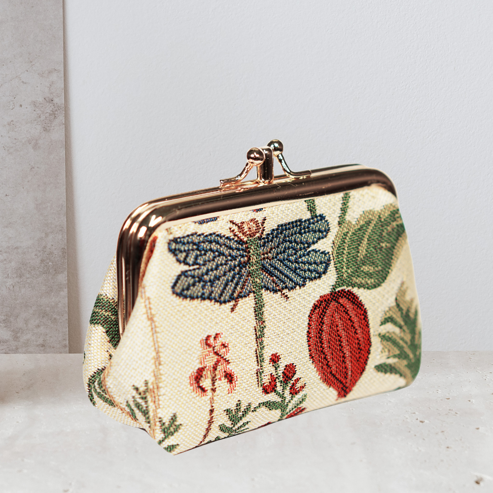 SignareArt - Wholesale Coin Purse - Women's - FRMP-MGD | MORNING GARDEN COIN CLASP FRAME PURSE WALLET5
